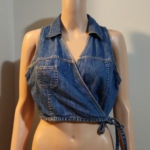 EXPRESS Denim Blouse, medium